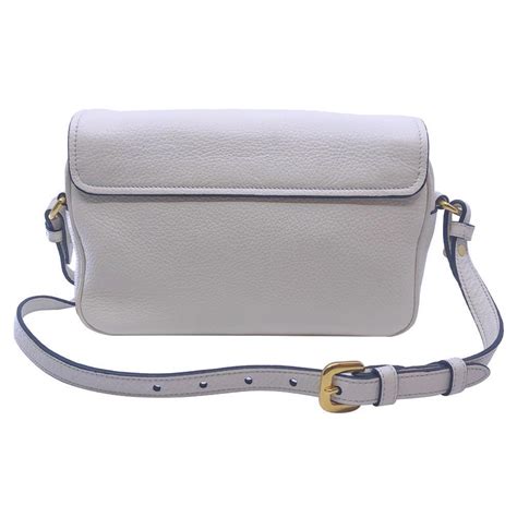 prada 1bd163|Prada Womens Vitello Phenix Shoulder Flop Ivory Leather .